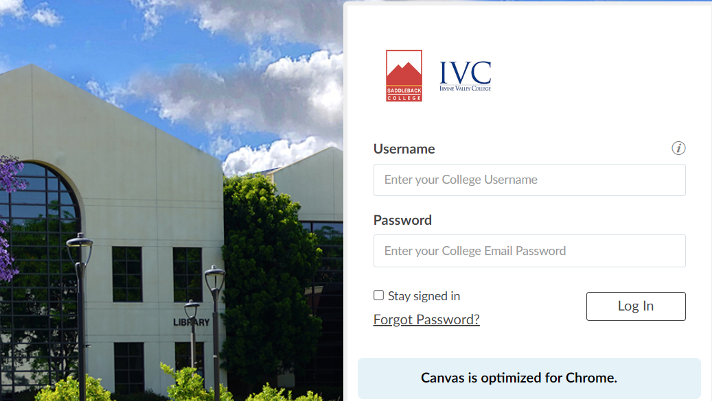 Canvas Login Saddleback