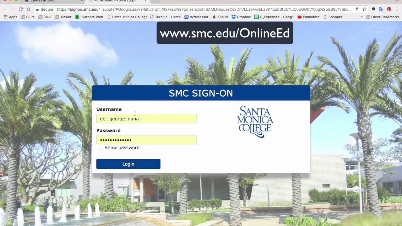 Canvas Login Smc