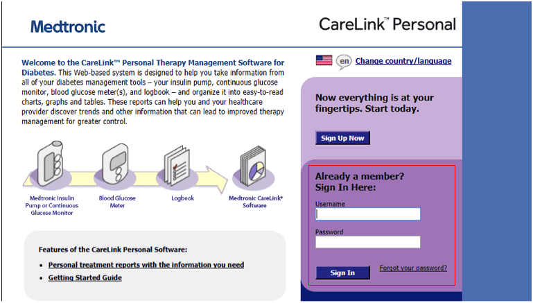 Carelink Europe Login