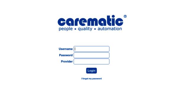 Carematic Center Login