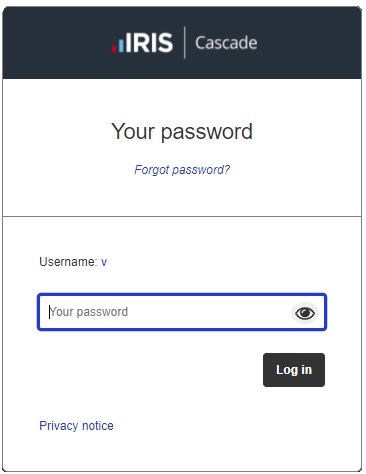 Cascade Iris Login