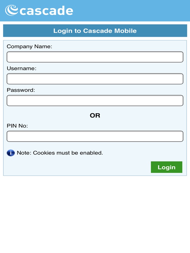 Cascade Payslips Login