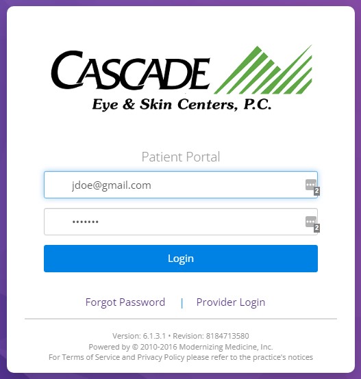 Cascade Portal Login