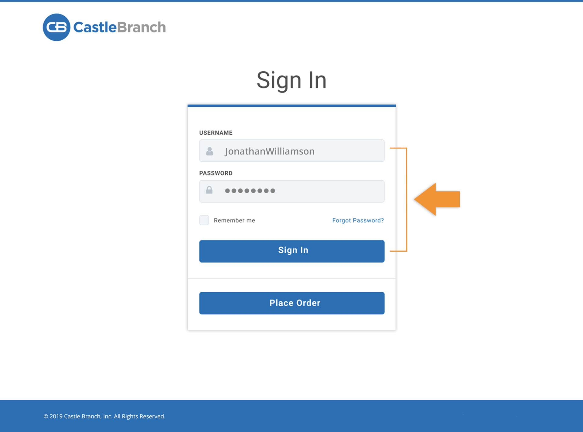 Castle Branch Login