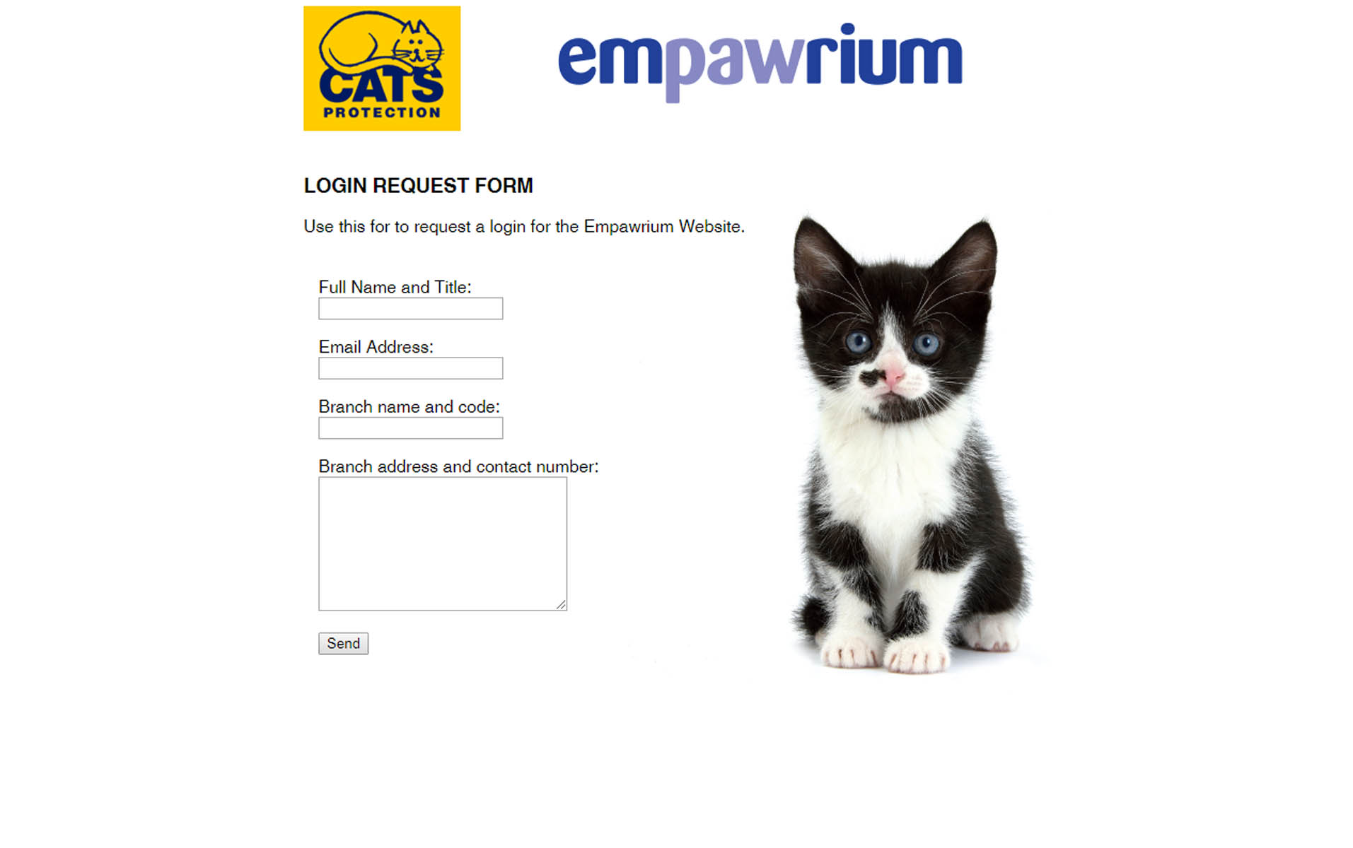 Cats Protection Login