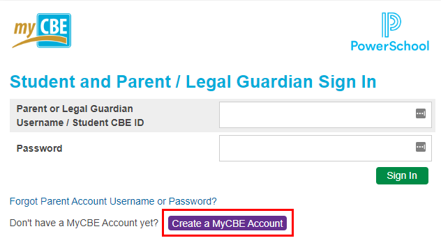 Cbe Parent Login