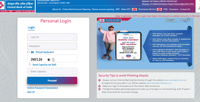 Cbi Portal Login