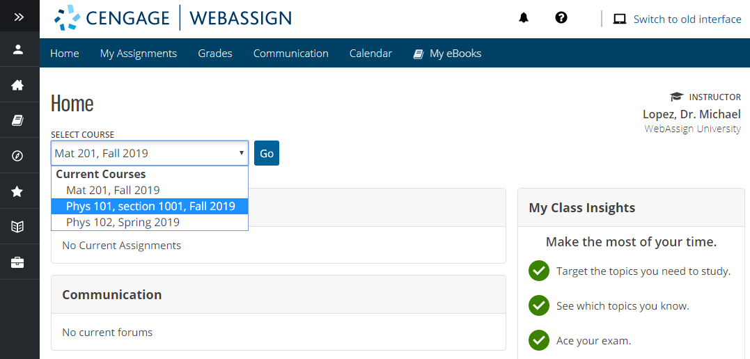 Cengage Login Webassign