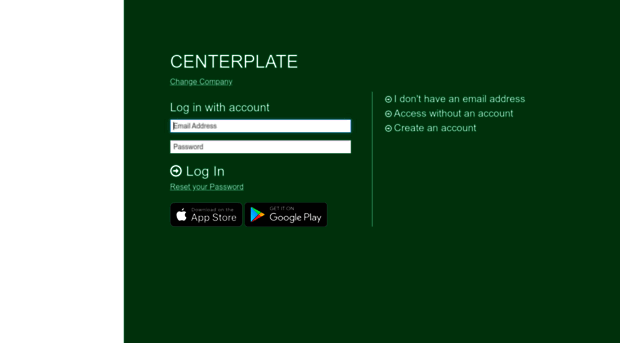 Centerplate.Green Employee.Com/Login