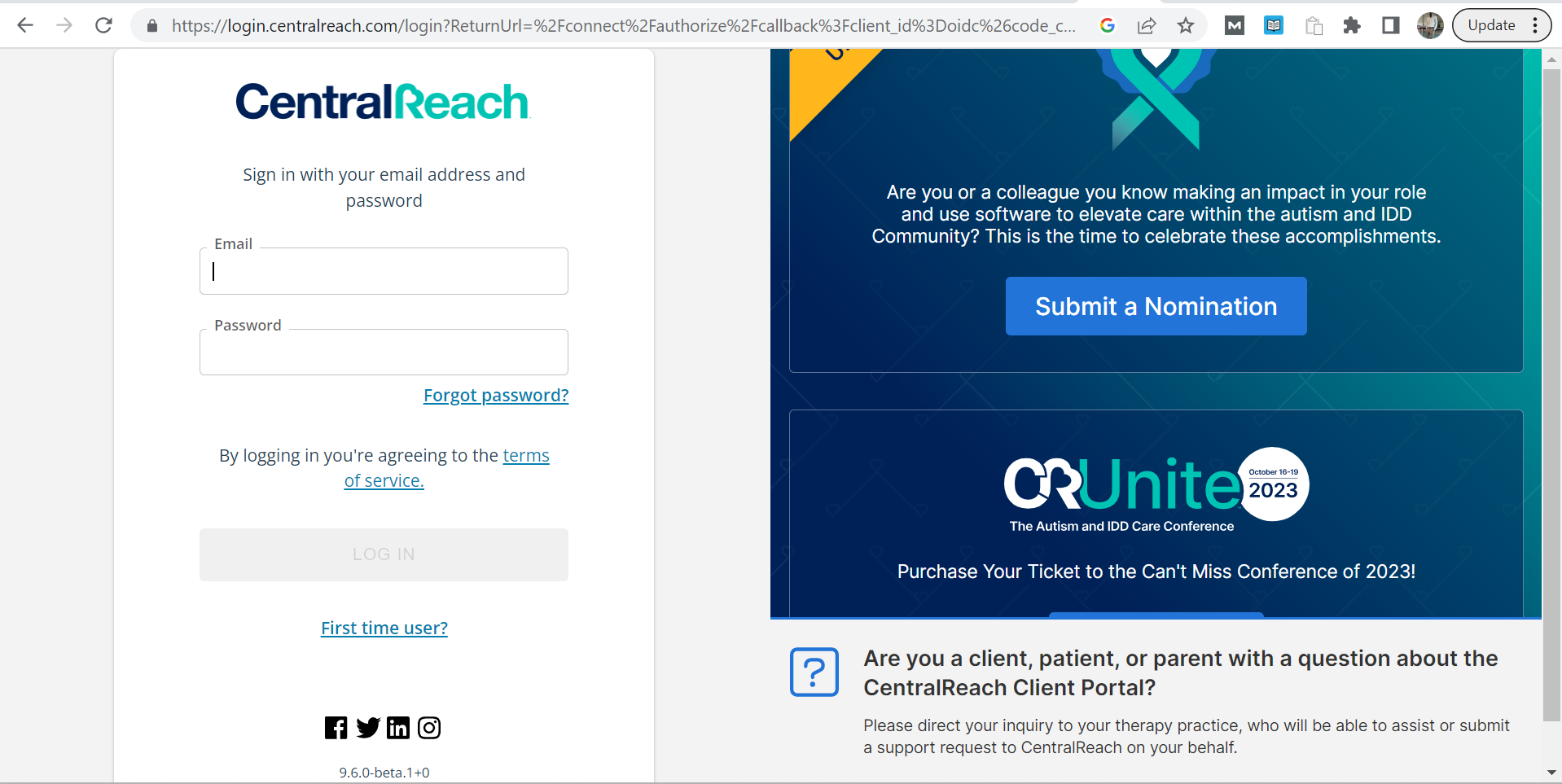 Central Line Login