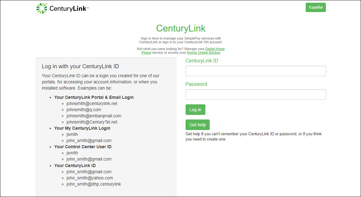 Centurylink Simple Pay Login