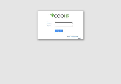 Ceohr Login