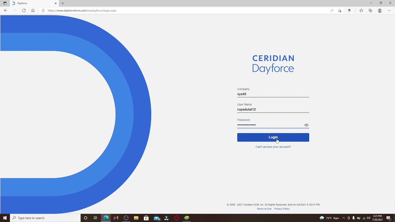 Ceridian Dayforce Payroll Login