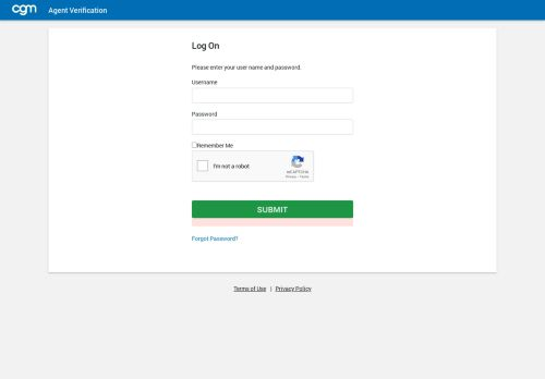 Cgmllc Agent Login