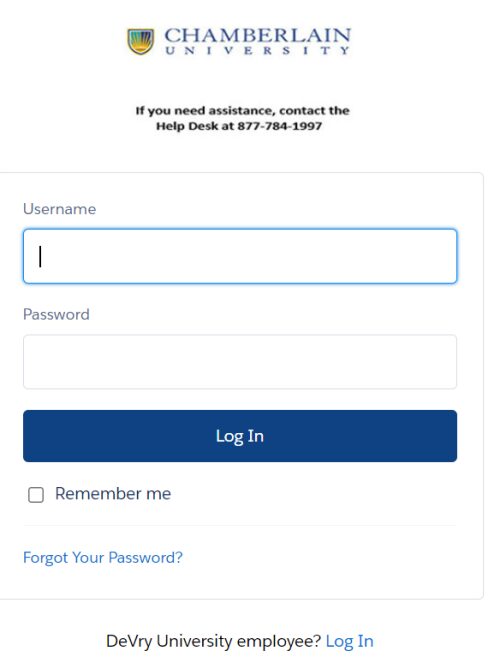 Chamberlain Instructure Login