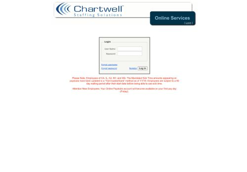 Chartwell Login