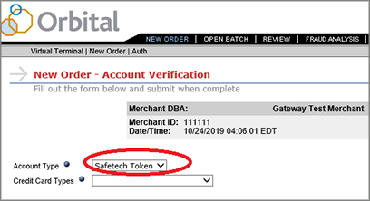 Chase Login Token