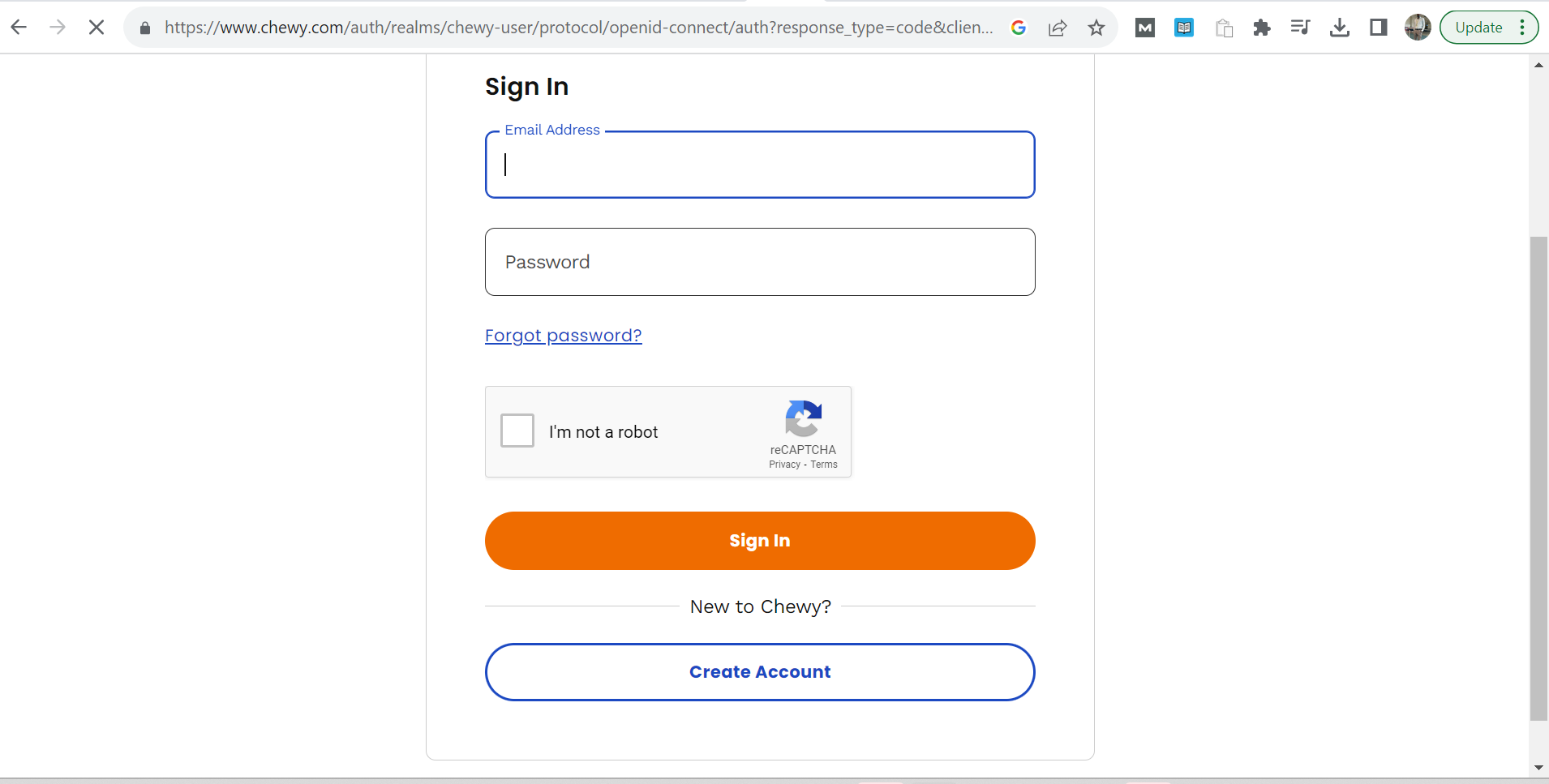 Chewy Email Login