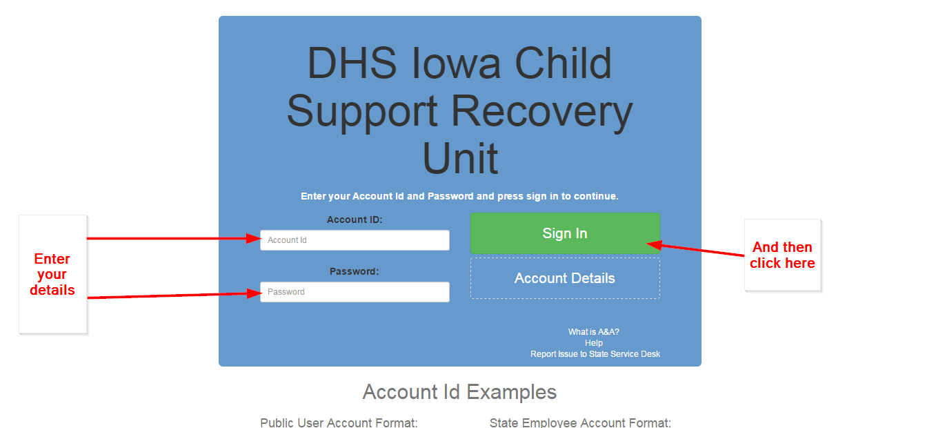 Child Support Login Iowa