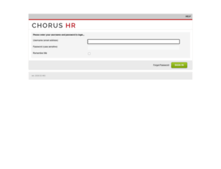 Chorus Hr Login