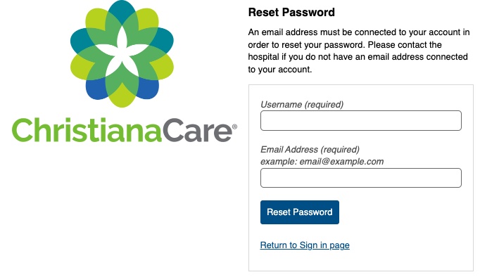 Christiana Care Portal Login