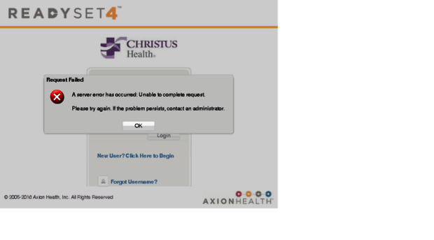 Christus Ready Set Login