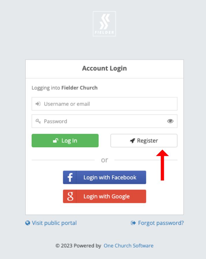 Church Account Login