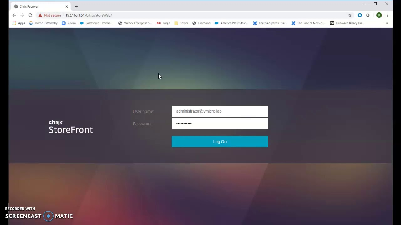 Citrix Storefront Login