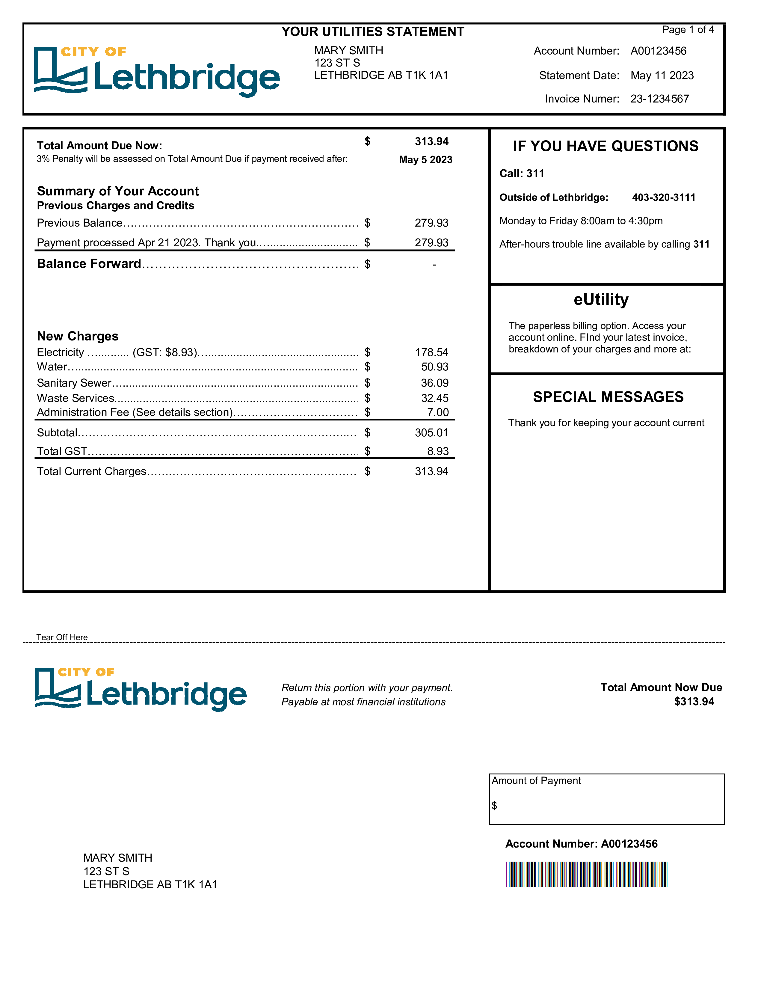 City Of Lethbridge Utilities Login