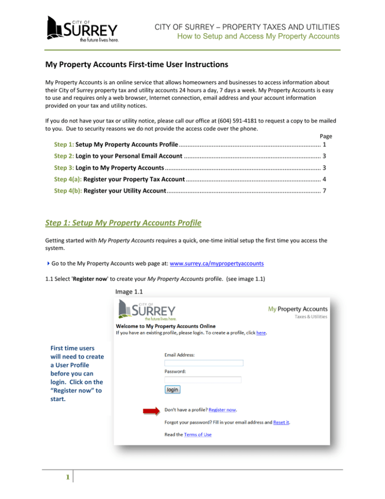 City Of Surrey Property Tax Login