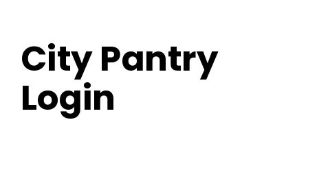 City Pantry Login