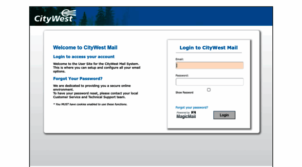 City West Login