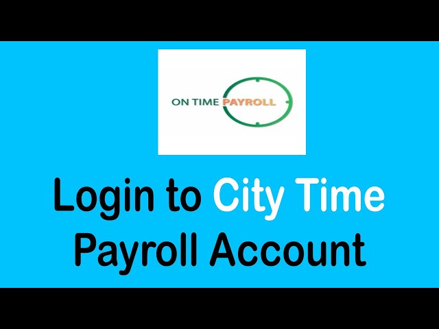 Citytime Login Nyc