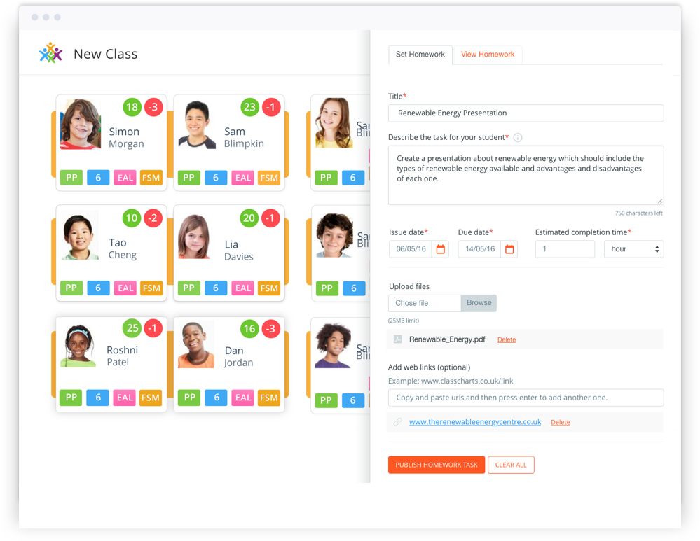 Class Chart Student Login