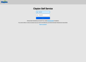 Clayton Self Service Login