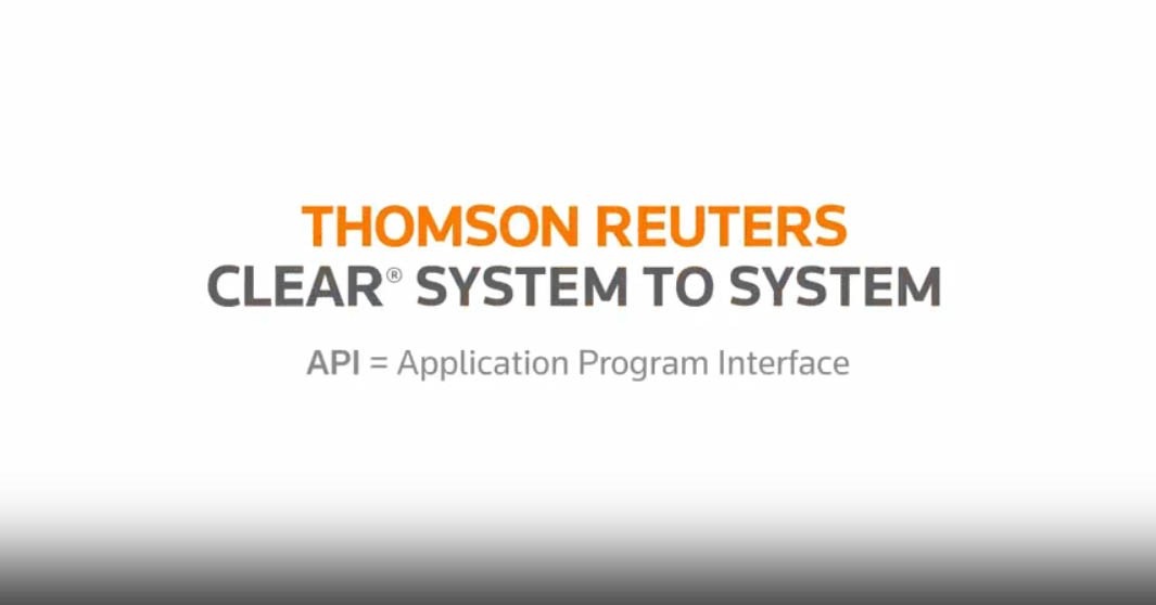 Clear Login Thomson Reuters