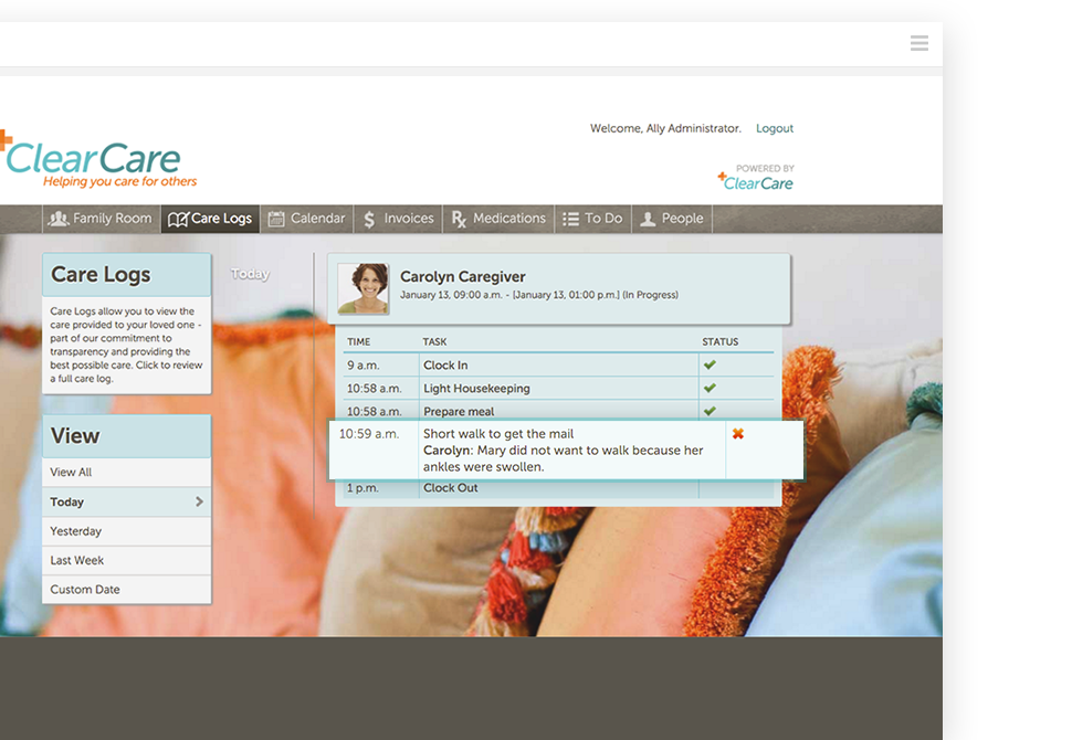 Clearcare Caregiver Portal Login