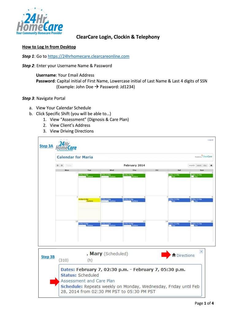 Clearcare Login Home Instead