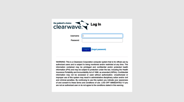 Clearwave Provider Login