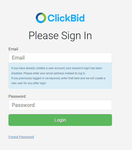 Click Bid Login