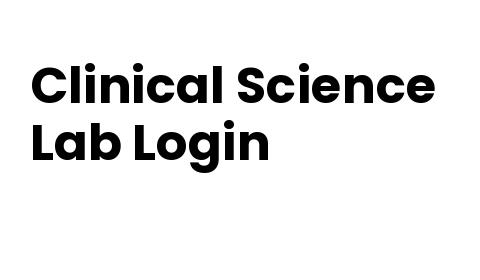 Clinical Science Login