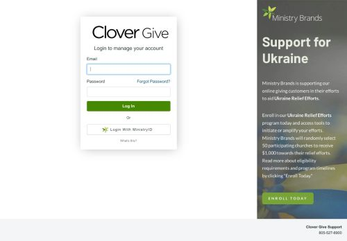 Clovergive Login