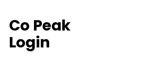 Co Peak Login