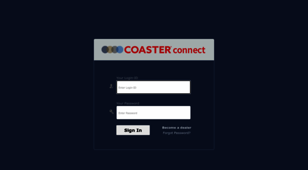 Coaster Dealer Login