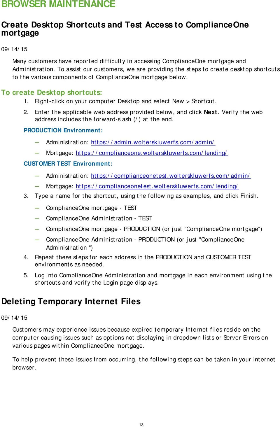 Compliance One Mortgage Login