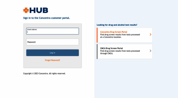 Concentra Hub Login