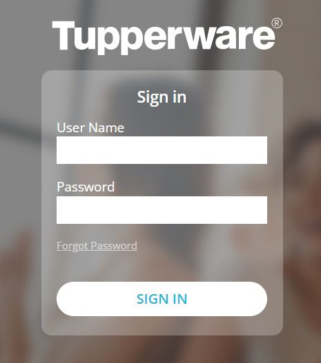 Consultant Login Tupperware