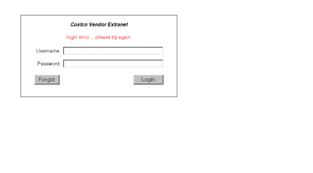 Costco Vendor Portal Login