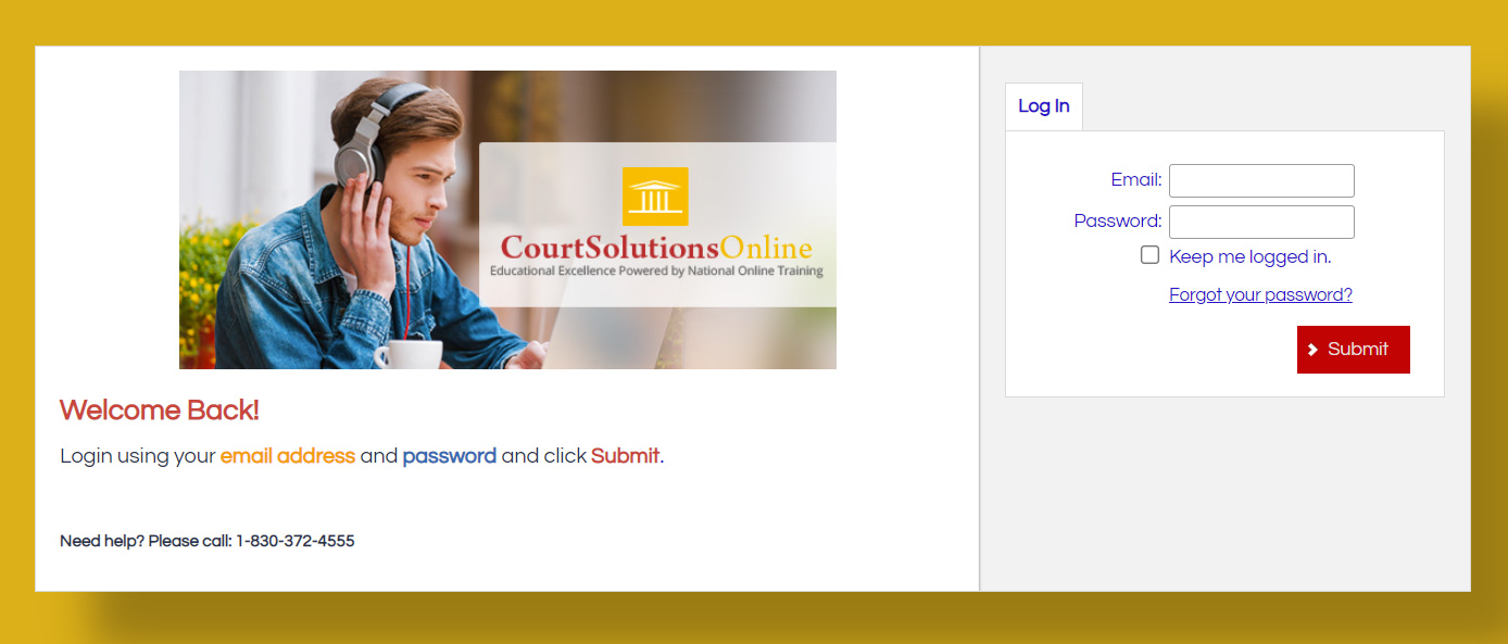 Courtsolutions Login