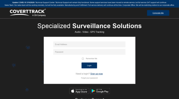 Covert Track Login